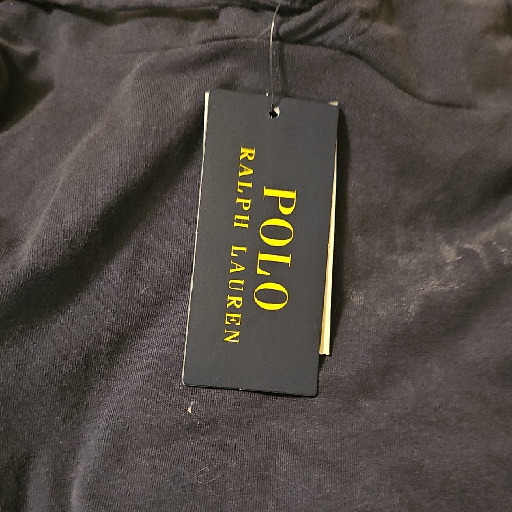 Ralph Lauren Black Tee with Red Logo
